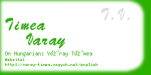 timea varay business card